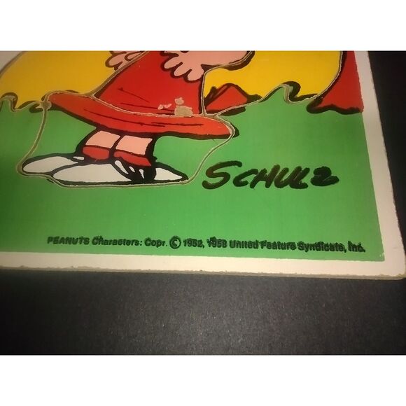 Lot‎ of 3 Vintage Playskool Wooden Puzzles Disney Snoopy Peanuts Red Riding Hood - Picture 7 of 16